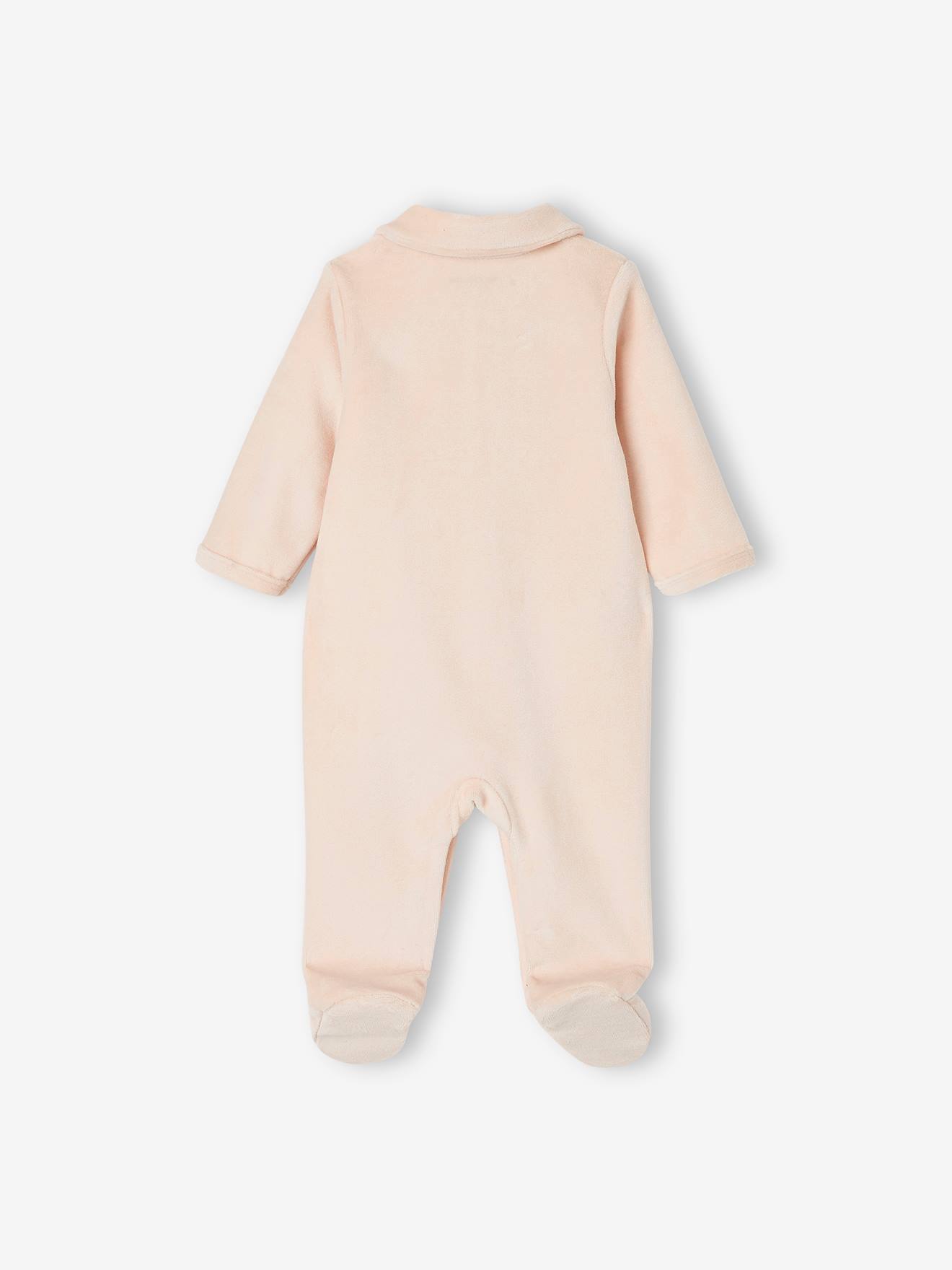 Lot de 2 dors-bien bébé fille en velours lot nude