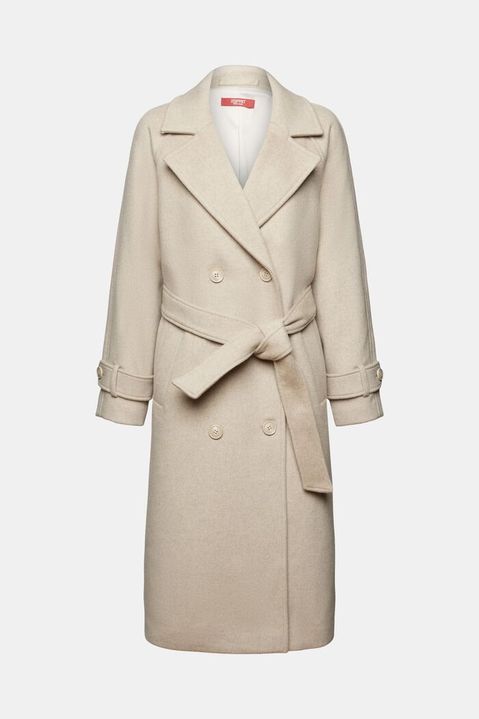 Trenchcoat aus Wollmix