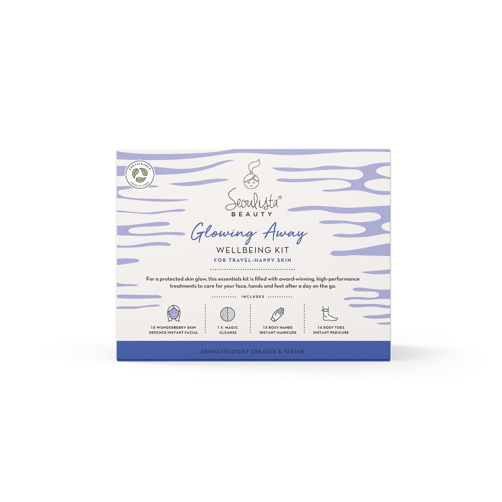 seoulista beauty Seoulista Beauty Glowing Away WellbeingKit, For Travel-Happy Skin Coffret cadeau