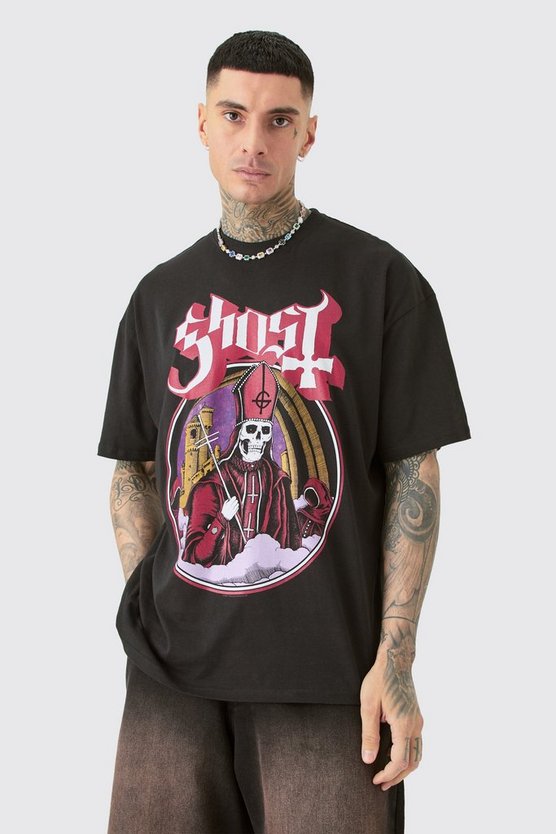 Tall Oversize T-Shirt mit Ghost-Print