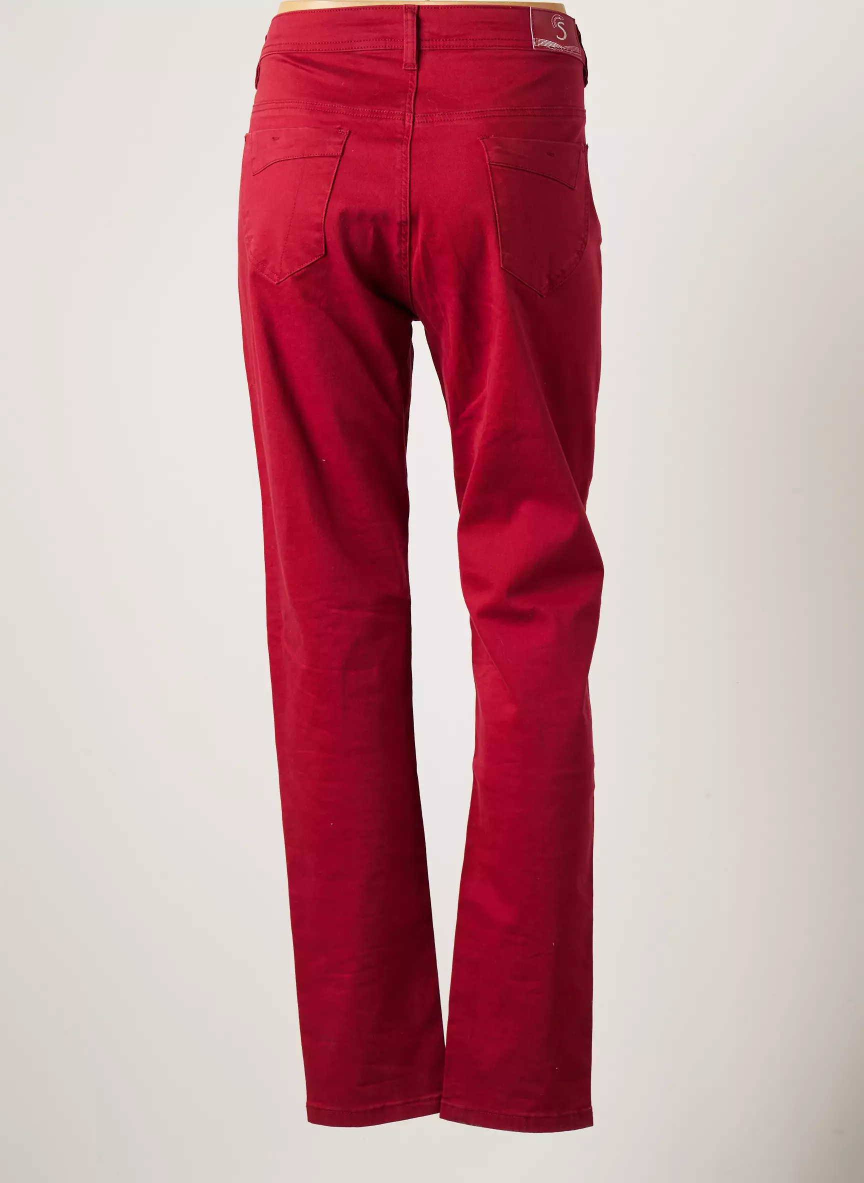 S Quise Pantalons Slim Femme couleur rouge