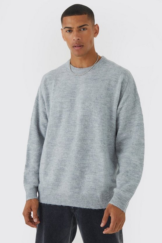 Oversize Rundhals-Pullover