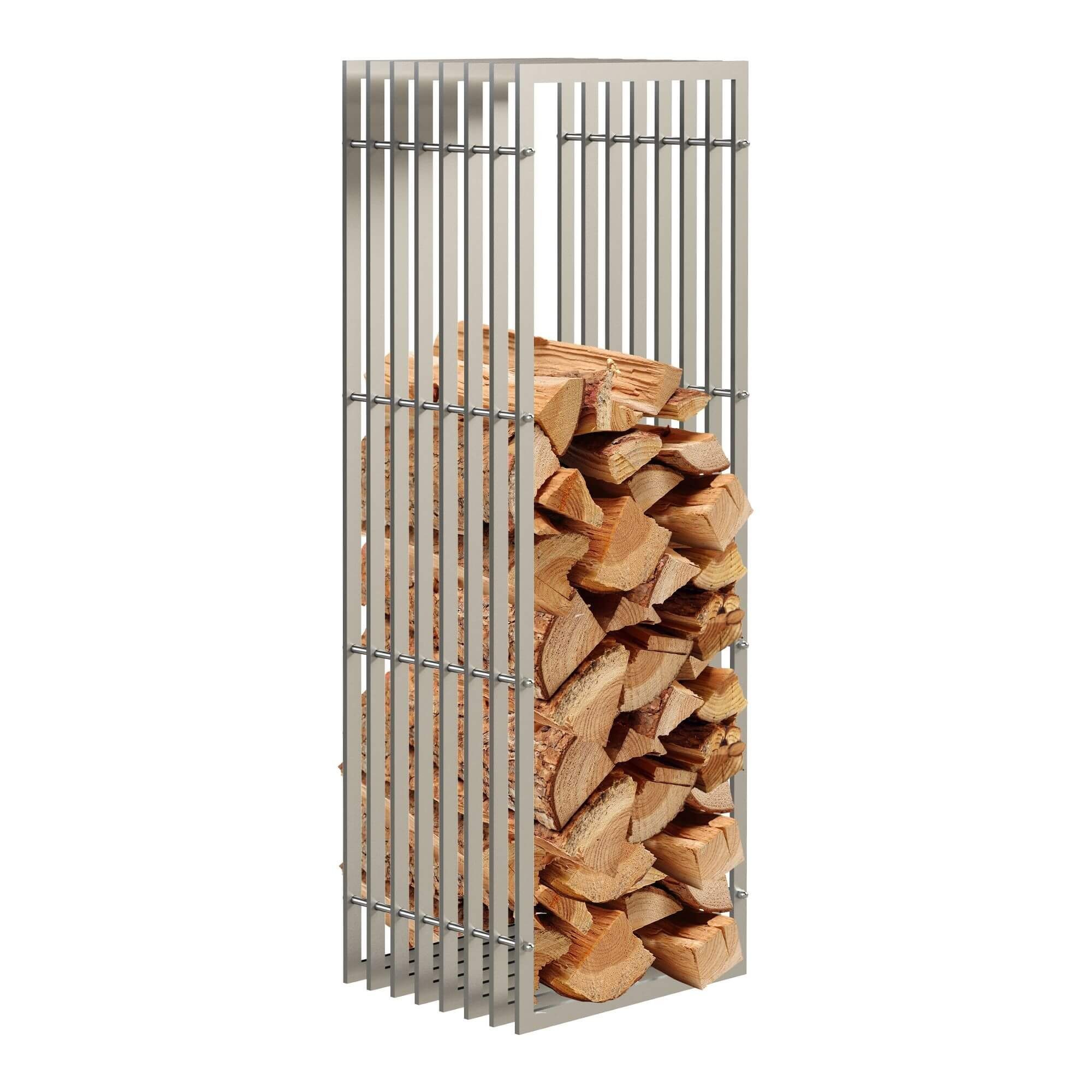 DanDiBo Kaminholzregal Kaminholzregal Innen Metall Edelstahl Kaminholzständer 150 cm