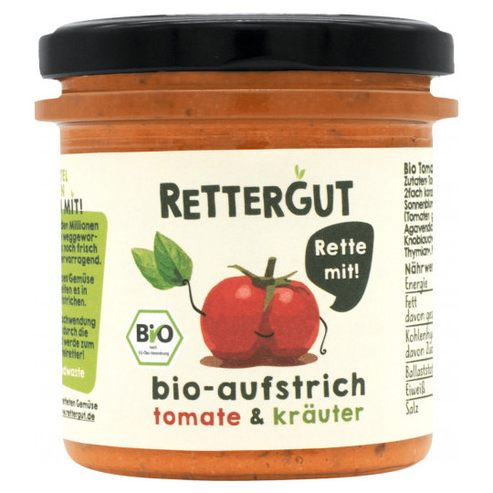 Rettergut Bio Aufstrich Tomate & Kräuter 135G