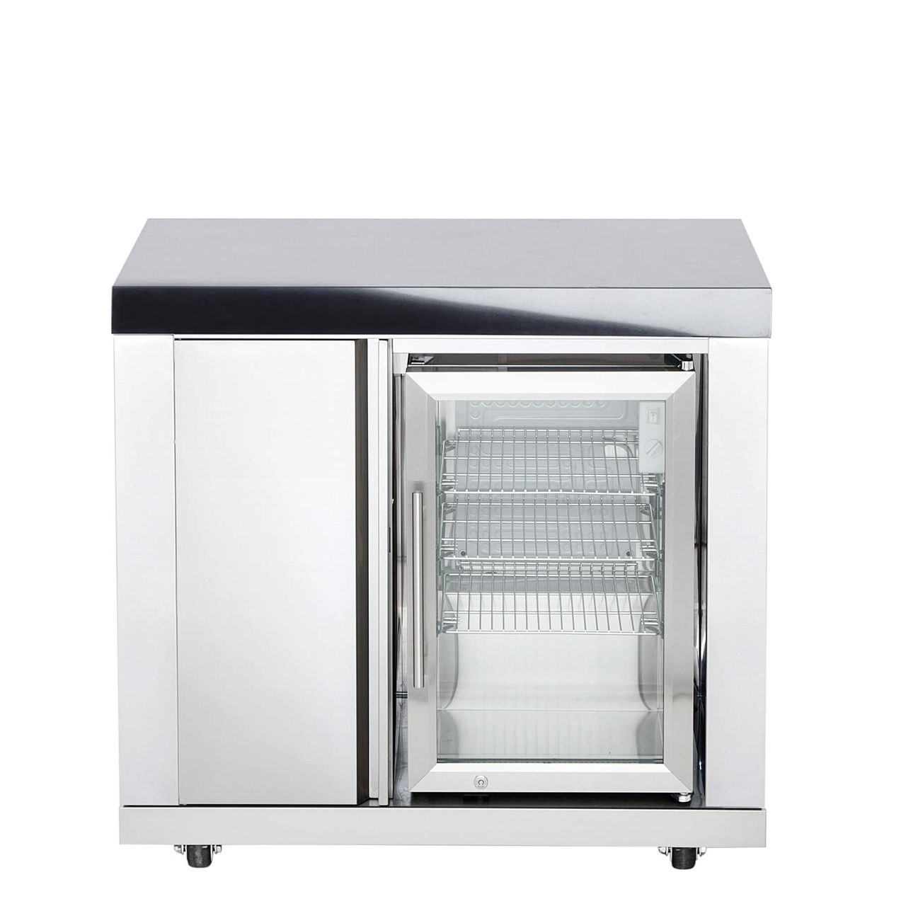 Allgrill Modul 6 Schrank 3 Regalfächer Einzelkühlschrank CASO Kühlschrank