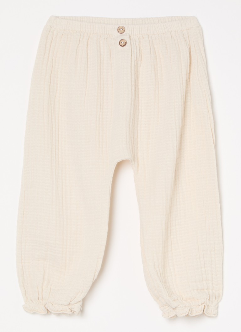 Pantaloni conici Play Up din bumbac organic