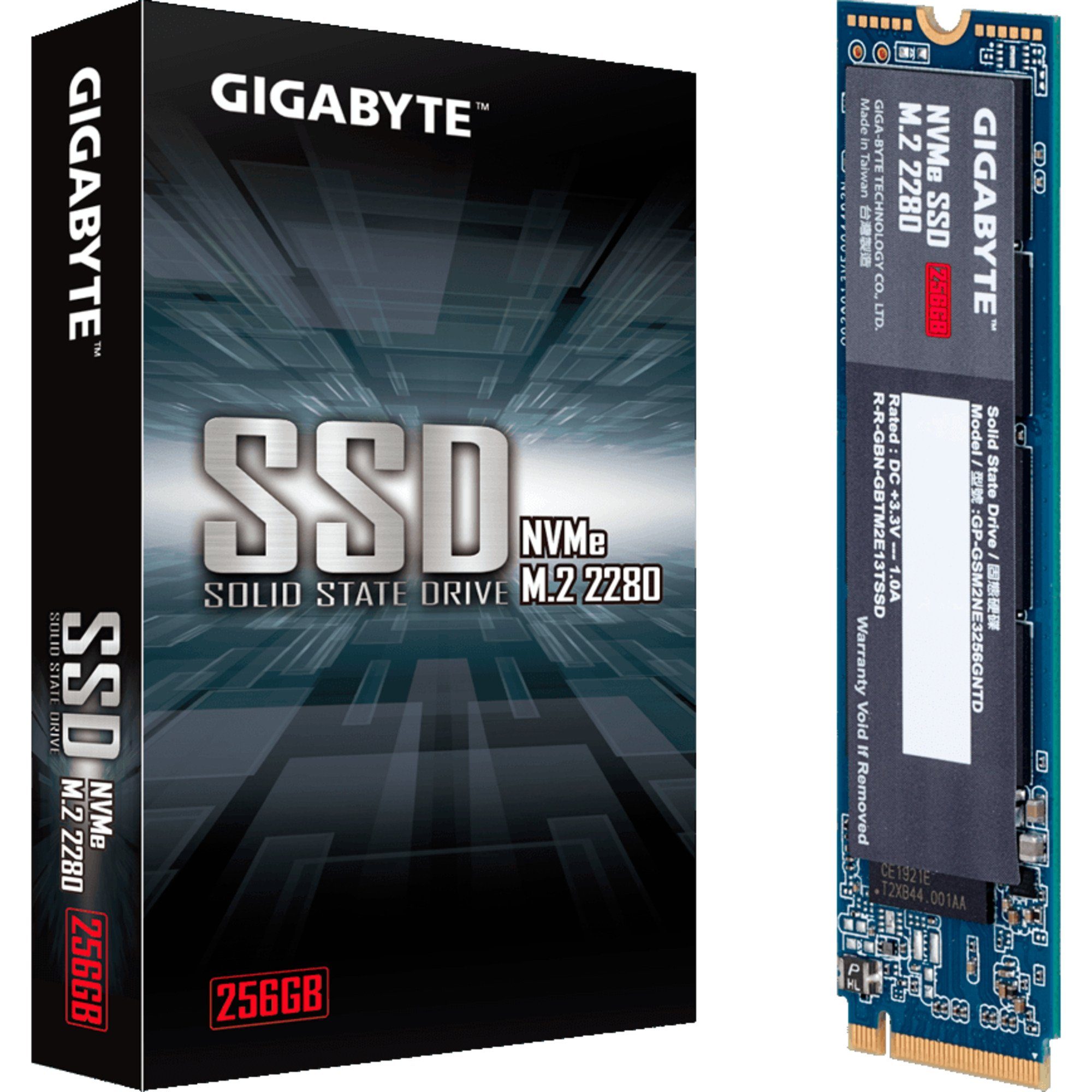 Gigabyte GIGABYTE NVMe SSD 256 GB, (PCIe 3.0 x4, NVMe 1.3, SSD-Festplatte
