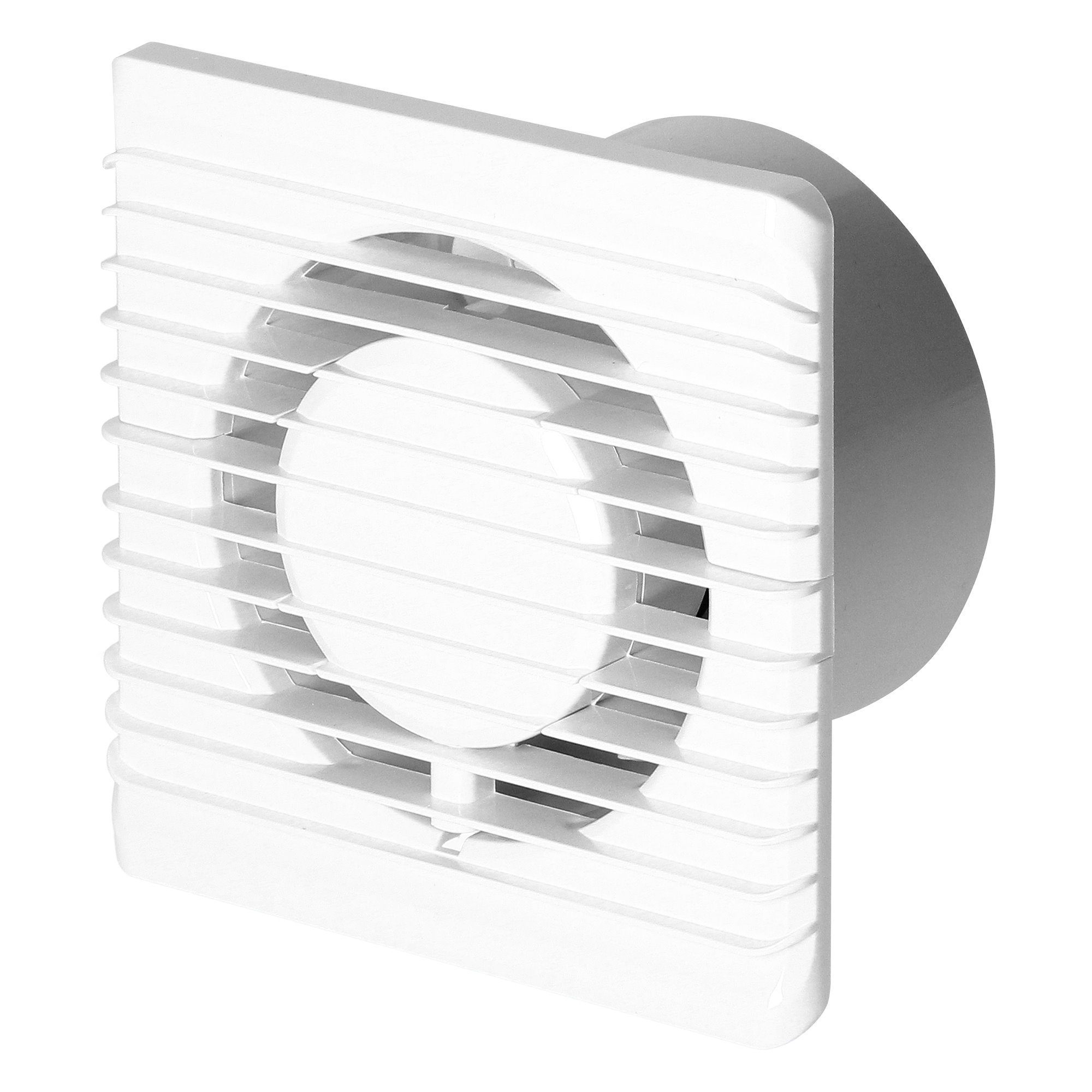 ADAKAT Wandventilator I Badlüfter 100mm I mit Zeitschaltuhr und Feuchtigkeitssensor