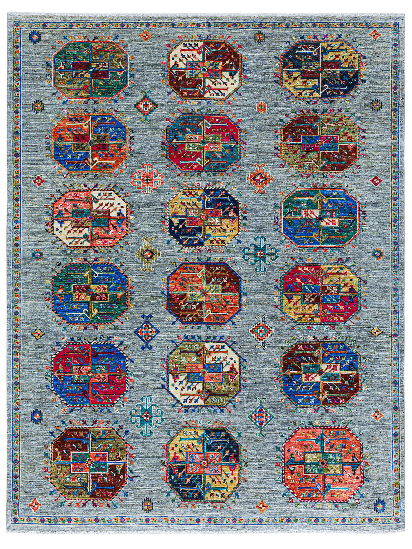 Buchara Ghazni ca. 203 x 256 cm, Unikat / Einzelstück
