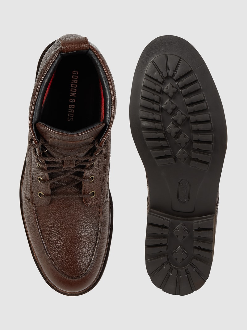Boots mit Schnürverschluss Modell 'Ken18' in dunkelbraun