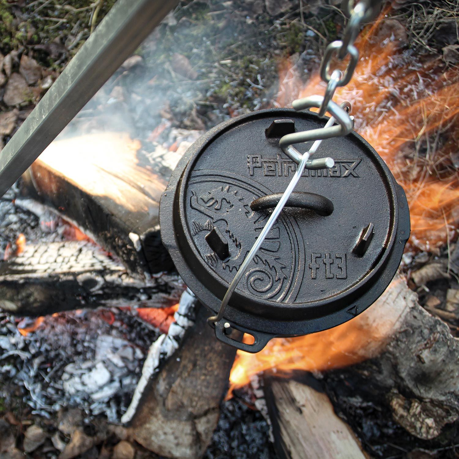 Dutch Oven Feuertopf ohne Standfüße
