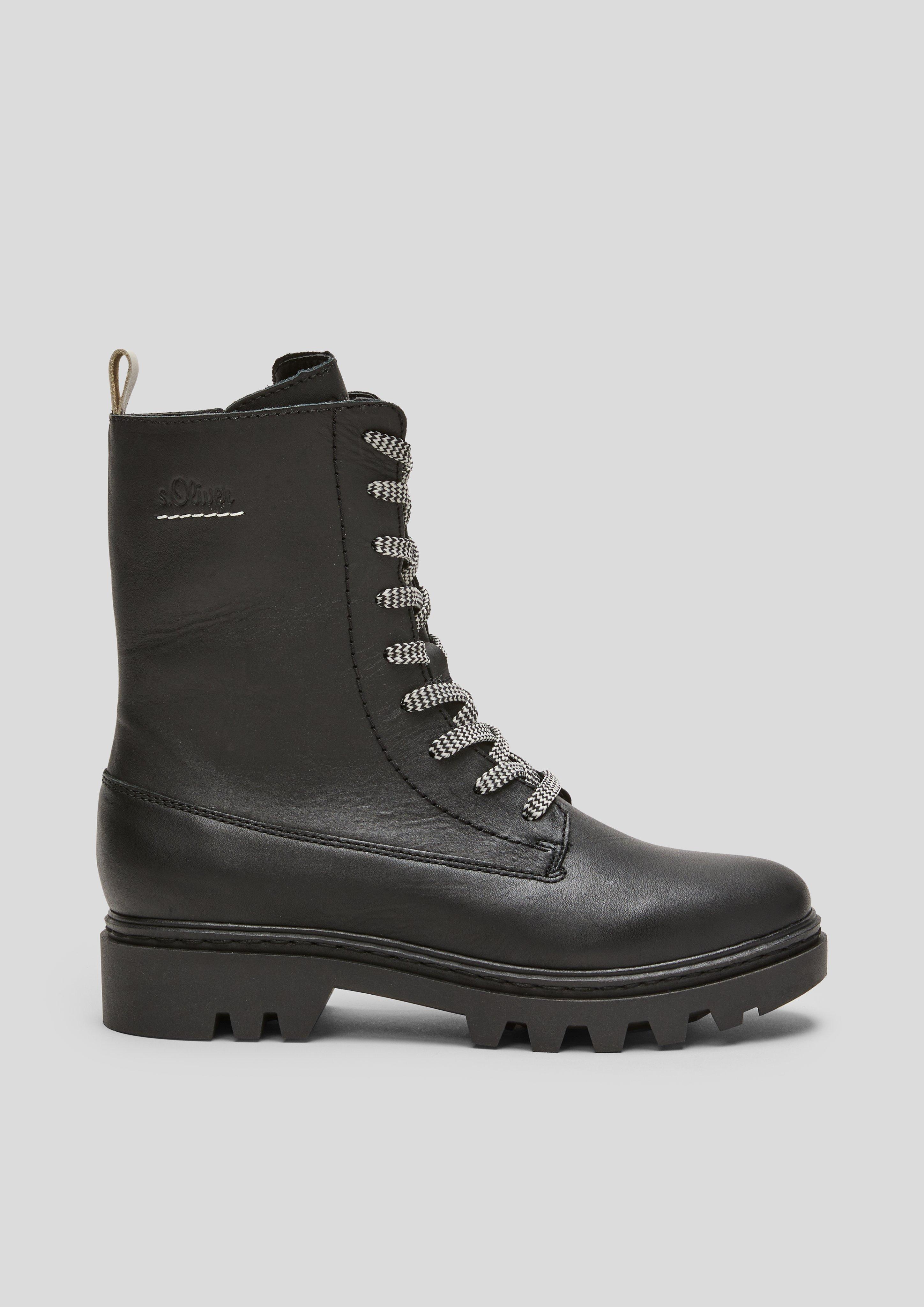 Fabricmix-Boots mit Kontrastdetails  101.107.101.25289-001