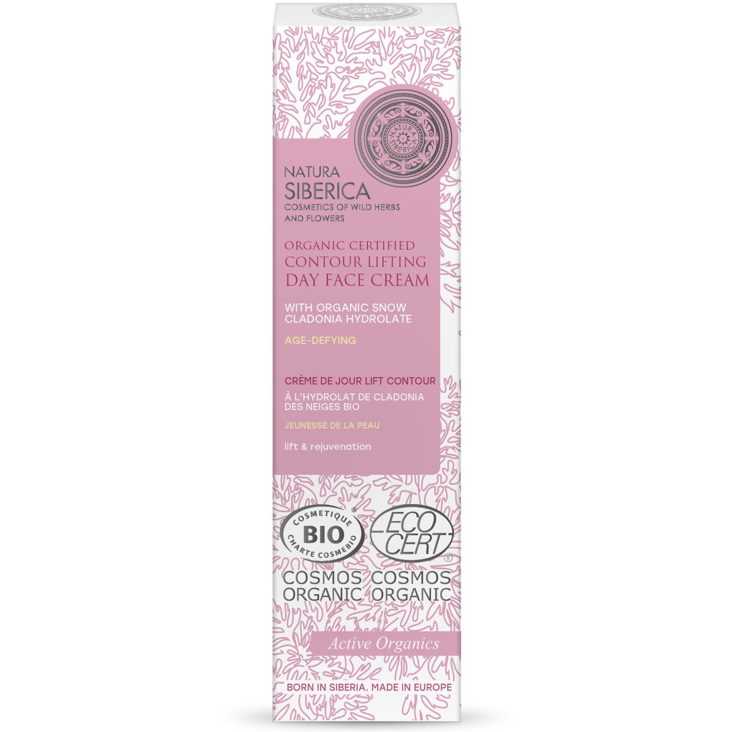 Natura Siberica Bio nappali krém Lift Contour, Bőrfiatalság, hóvirágkivonattal