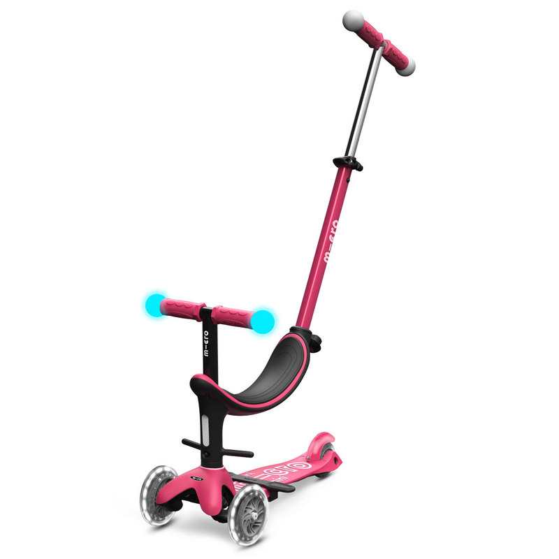 Trottinette évolutive - Mini 3 en 1 révolution deluxe magic rose Micro