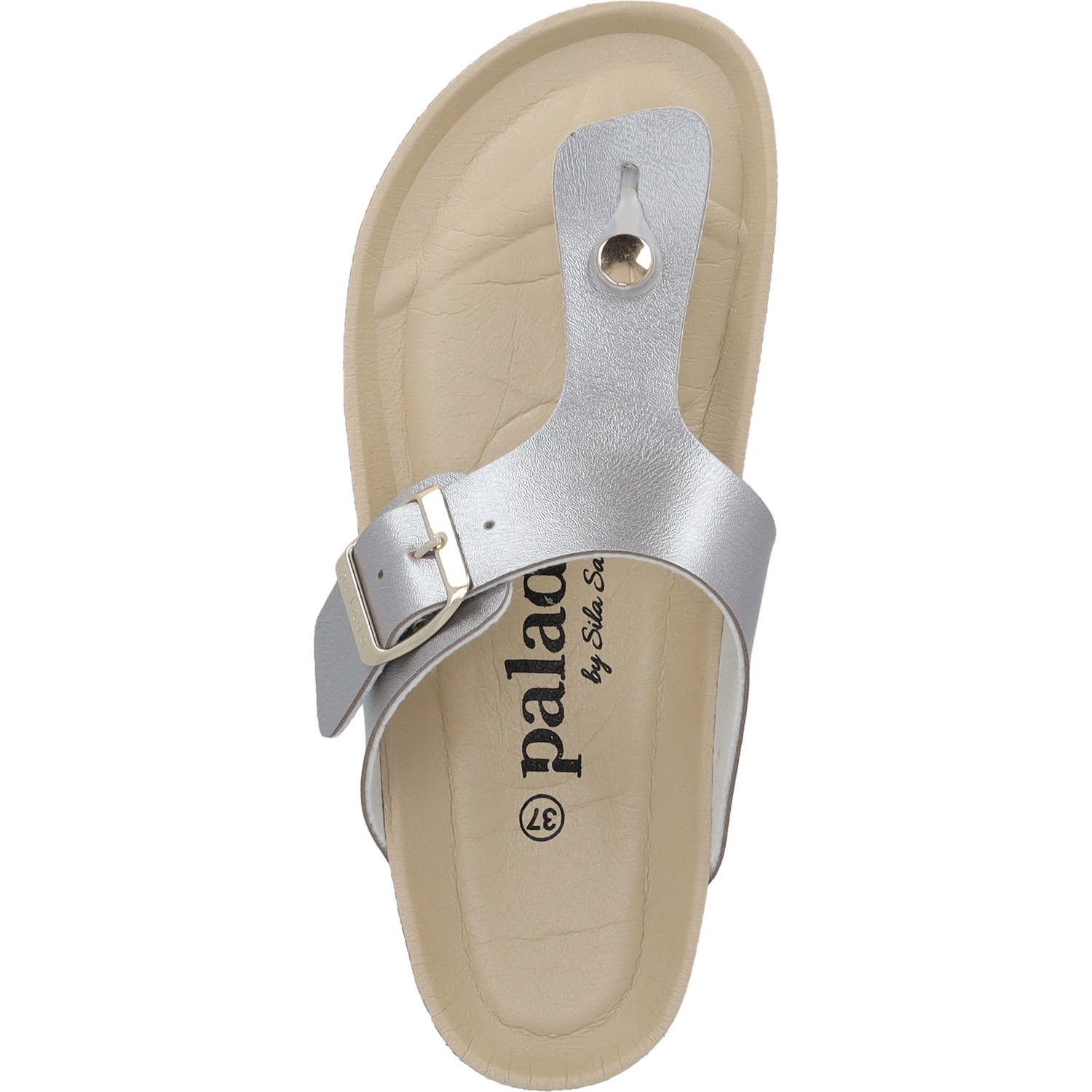 Palado Kos BEGS by Sila Sahin, Zehentrenner, Damen, Grau Metallic