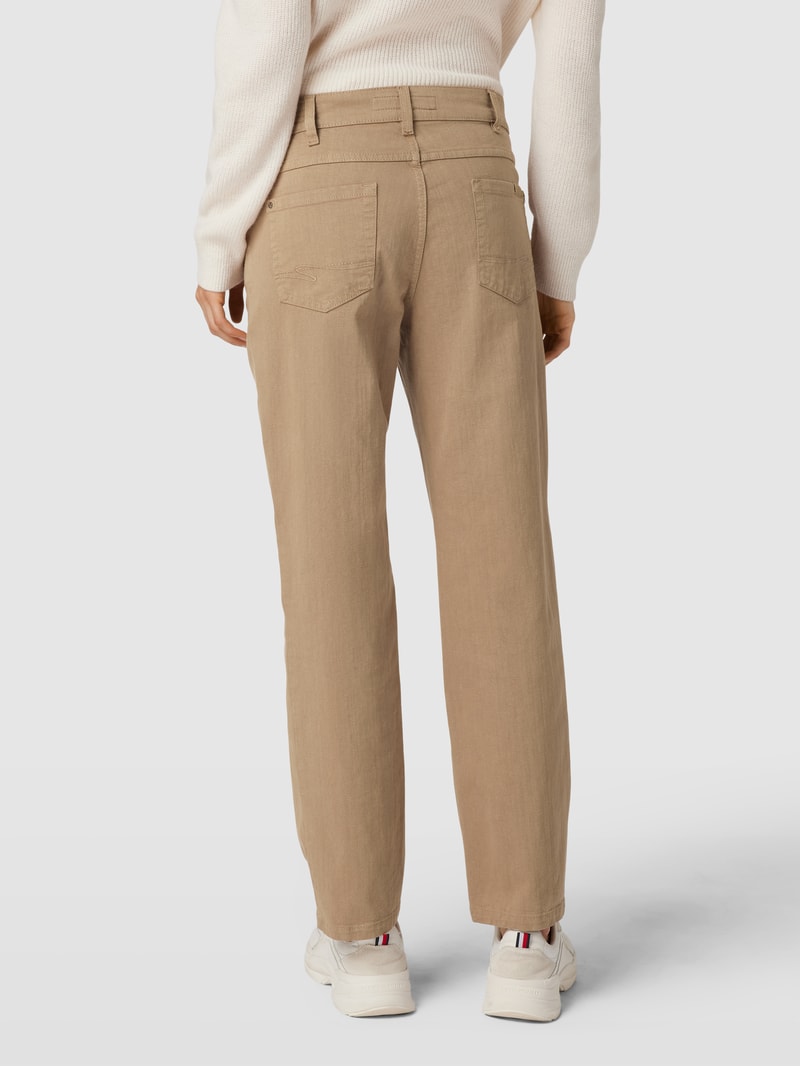 Straight Fit Jeans im 5-Pocket-Design Modell 'Greta' in beige
