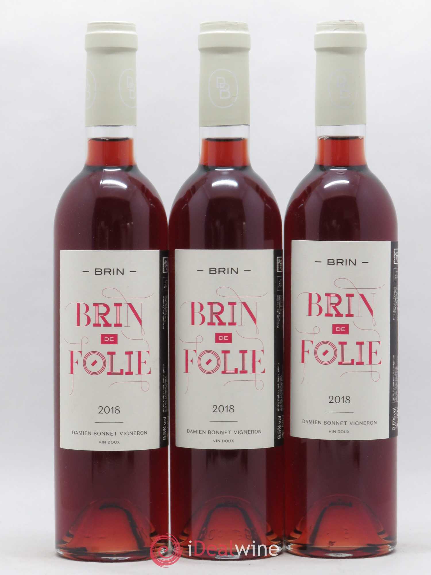 Vin de France Brin de Folie D Bonnet Vin Doux 50cl 2018 - Lot de 6 Bouteilles
