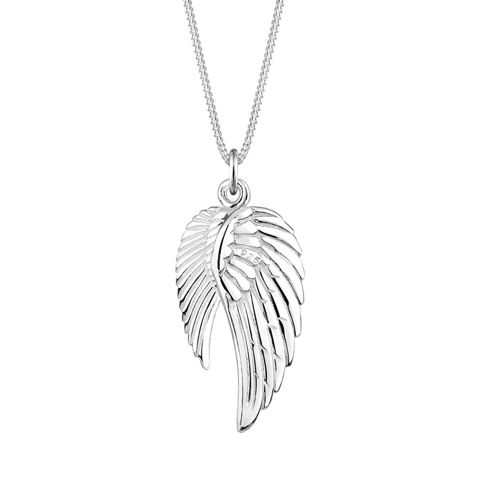 Elli Elli Collier Femme Pendentif d'Aile Moderne en Argent Sterling 925 Bijoux