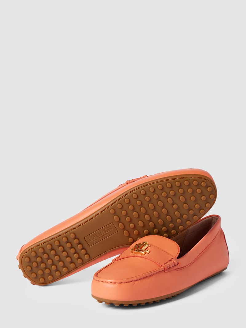 Penny-Loafer mit Label-Detail Modell 'BARNSBURY' in koralle