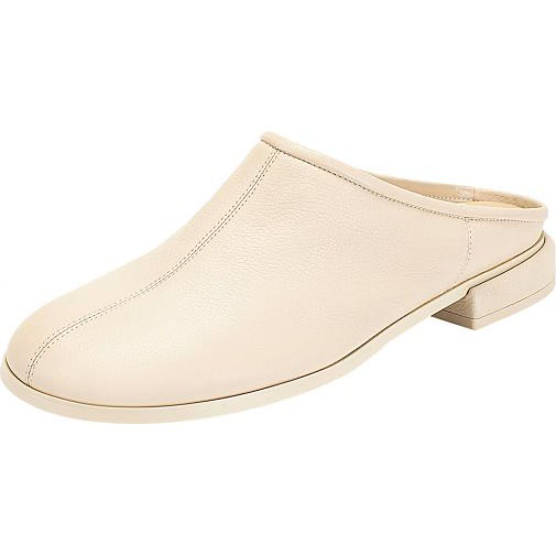ekonika Mules mit Ziernaht Ton in Ton