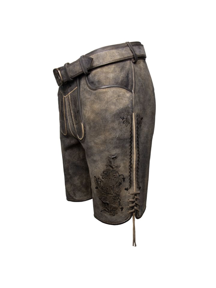 Spieth & Wensky Lederhose Archibald in dunkelbraun günstig kaufen