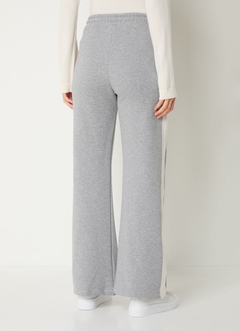 Pantaloni de trening Claudie Pierlot cu talie înaltă, evazați și buzunare laterale