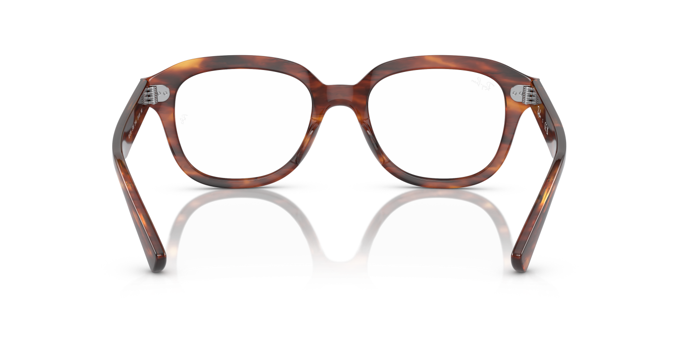 ERIK OPTICS - Ochelari de soare Havana cu dungi lucioase