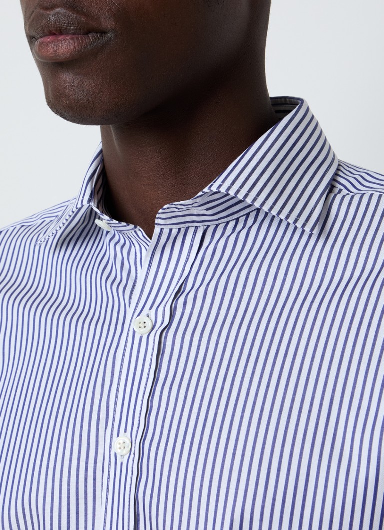 Oscar Jacobson Slim fit shirt with stripe print