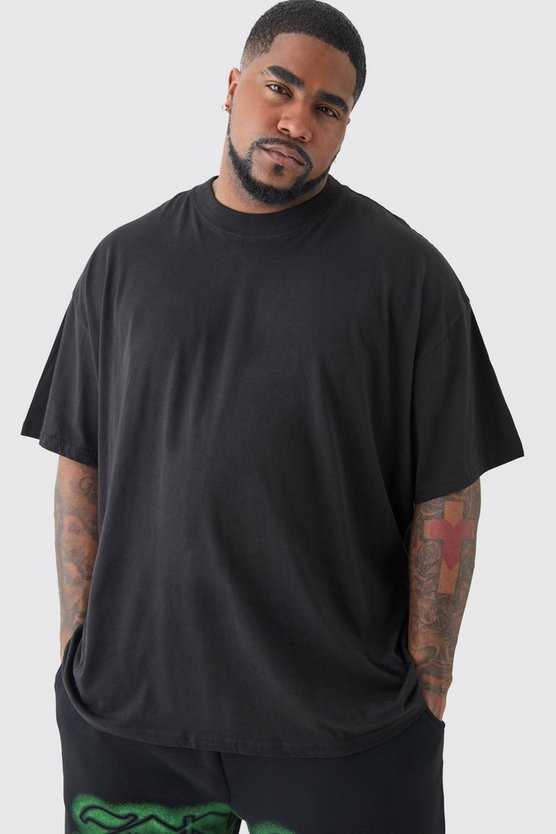 Plus Oversize T-Shirt mit World Tour Print
