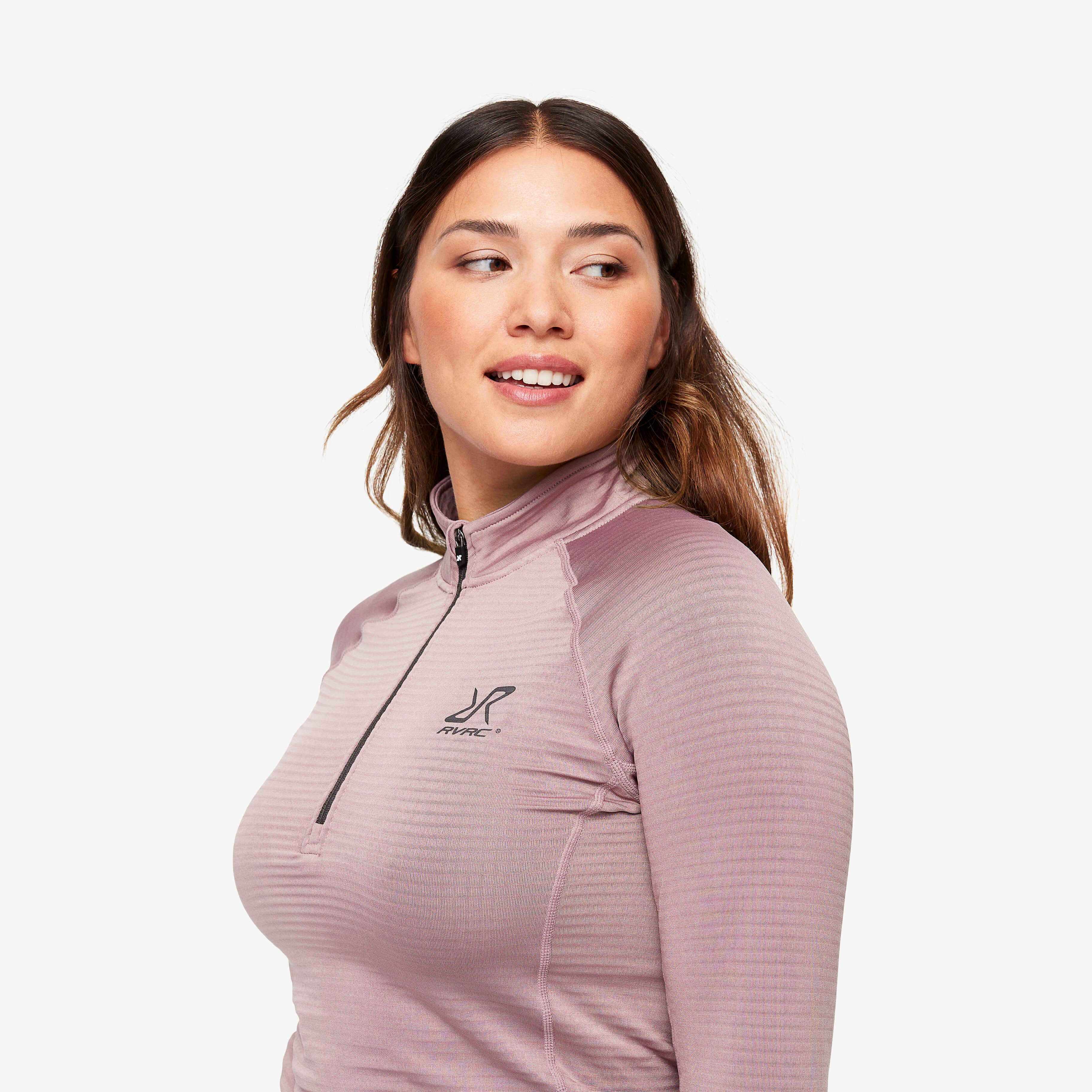 Hiball Waffle Base Layer Set Femme Dusty Mauve