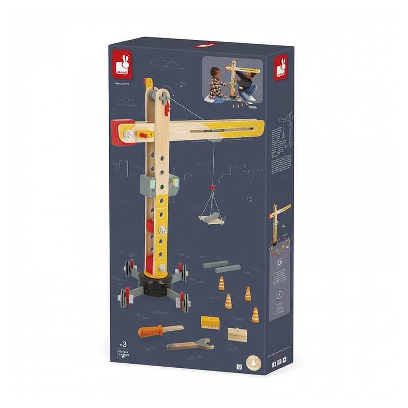 Grande grue en bois 74 cm
