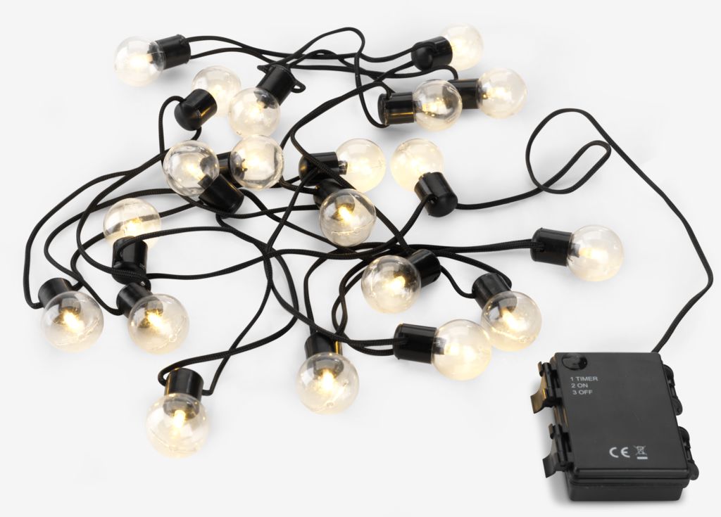 Corrente de luz LED GULIRSK GULIRSK, comprimento 380 cm, com 20 diodos LED, transparente