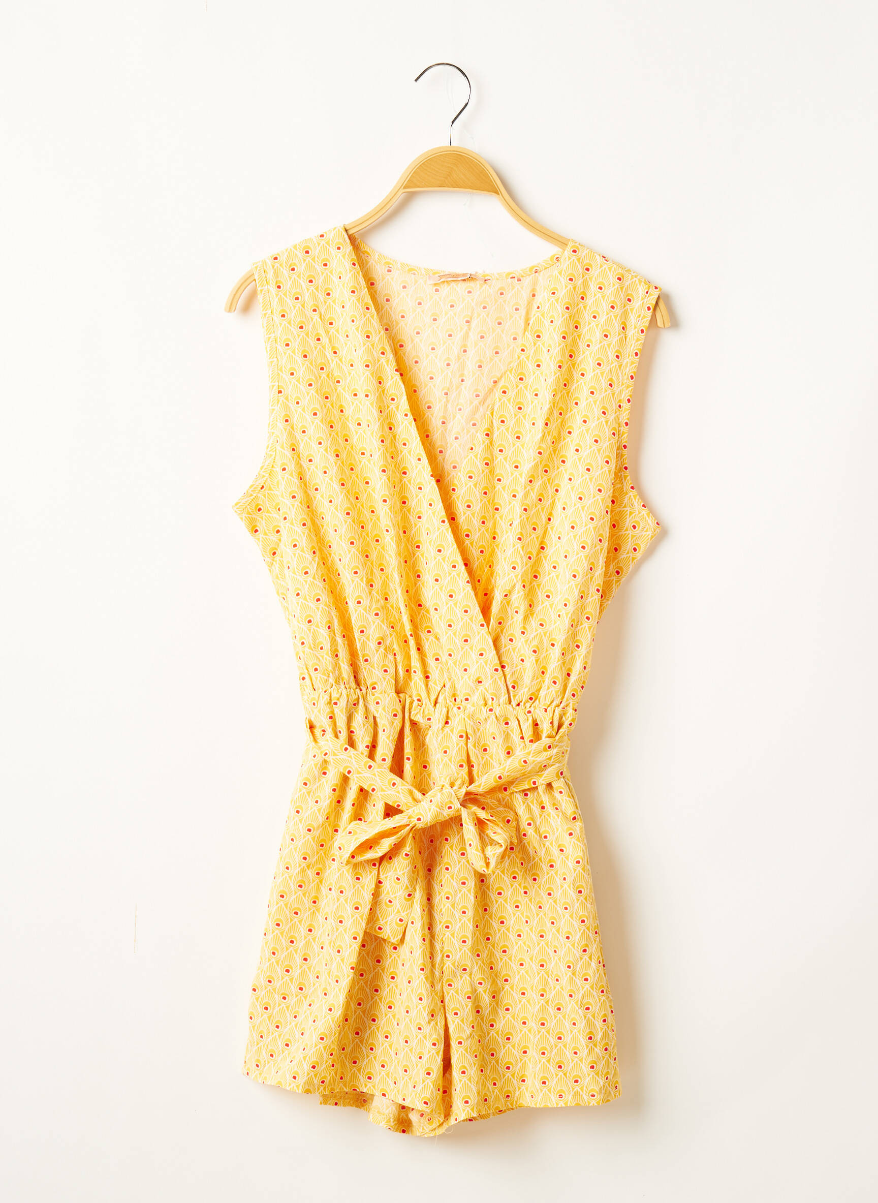 By One Combi Shorts Femme couleur jaune