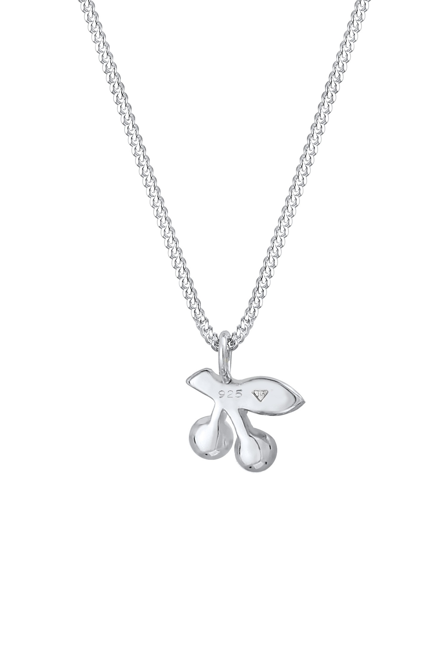 Ciondolo Elli Cherry con cristalli, graziosa collana per bambini - Argento (925/1000)