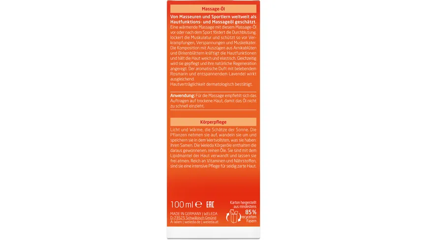 WELEDA ARNIKA Massage-Öl