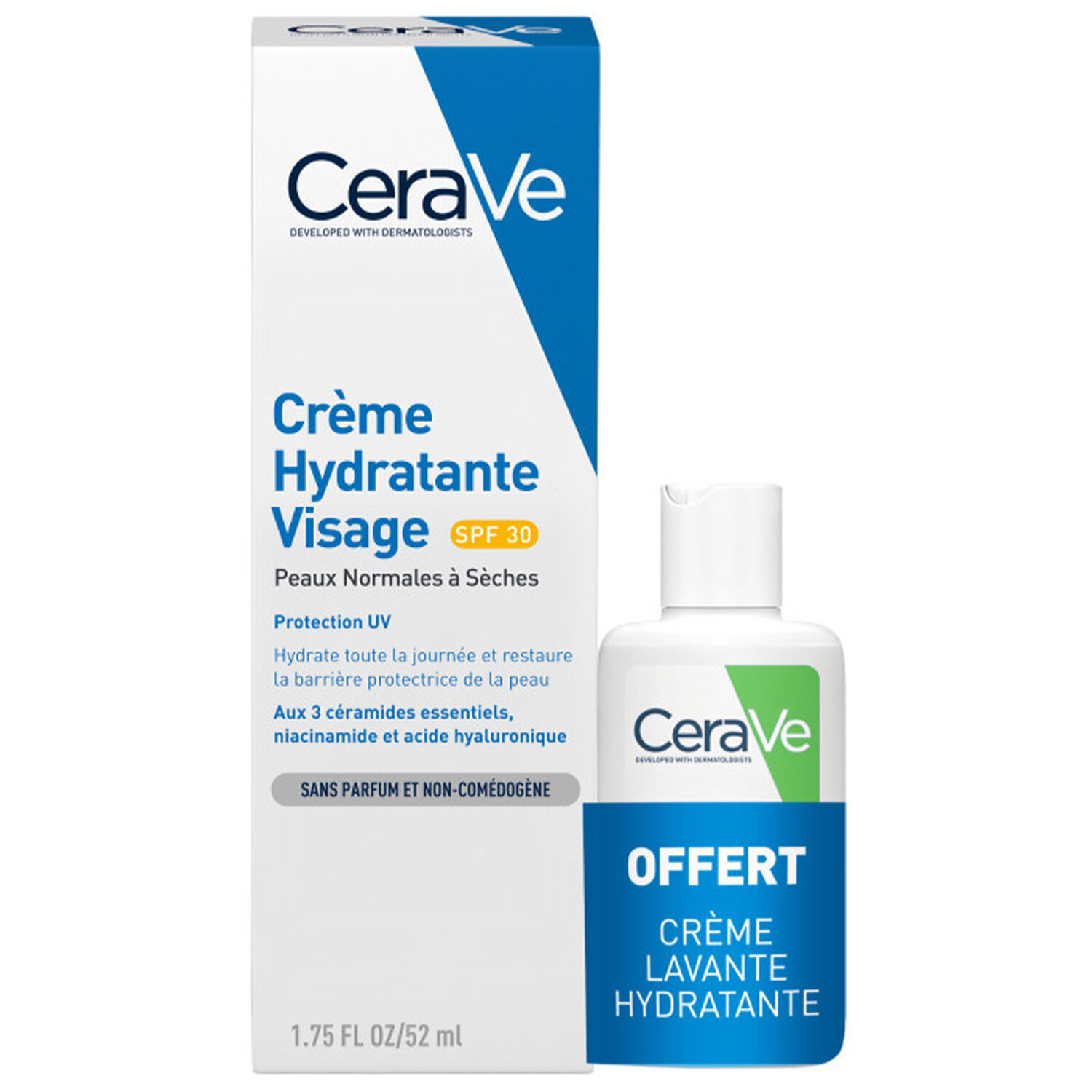Cerave AM Facial Moisturizing Lotion SPF30 Crème hydratante visage - peaux normales à sèches