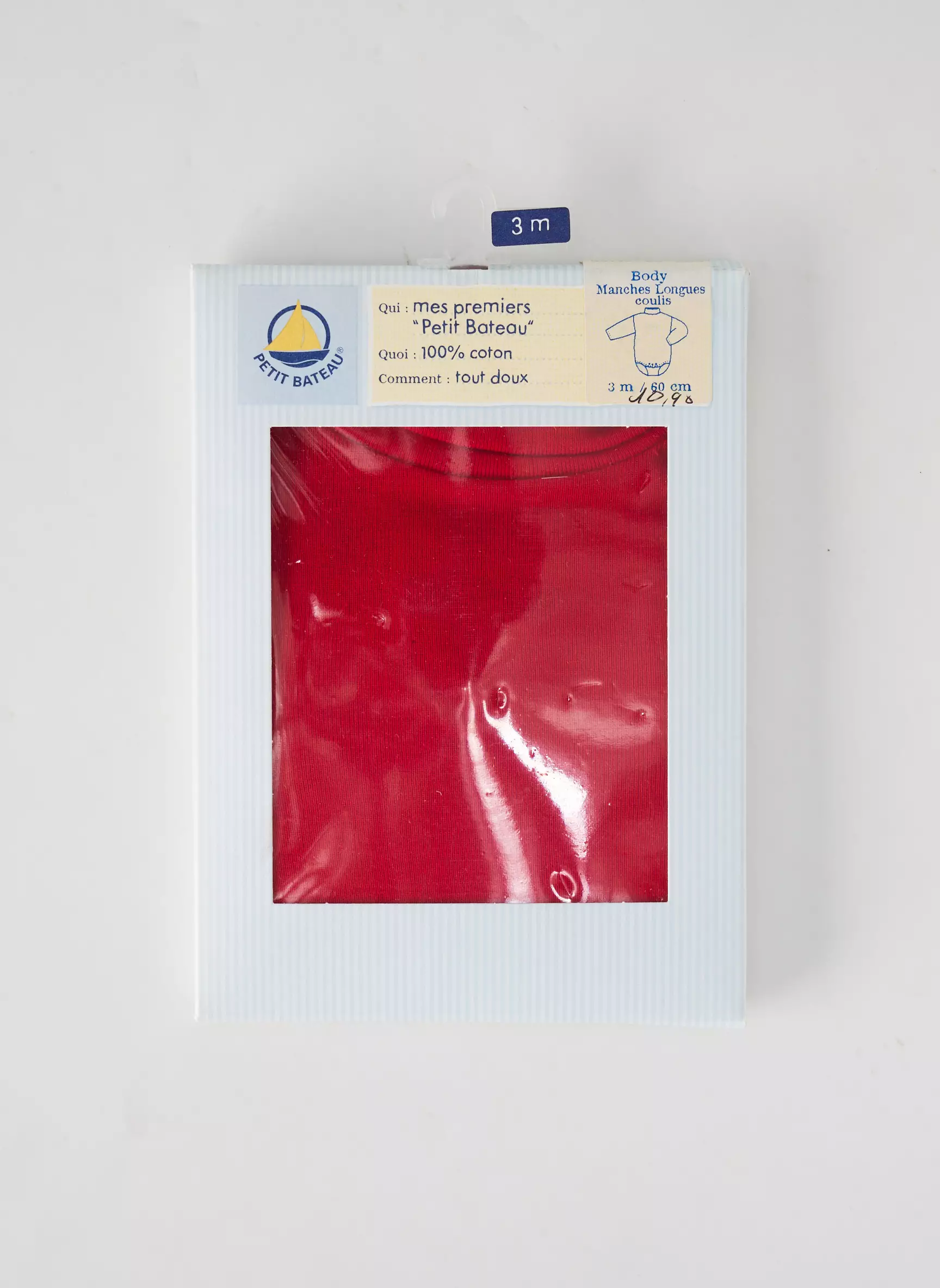 Petit Bateau Body 1 Enfant couleur rouge