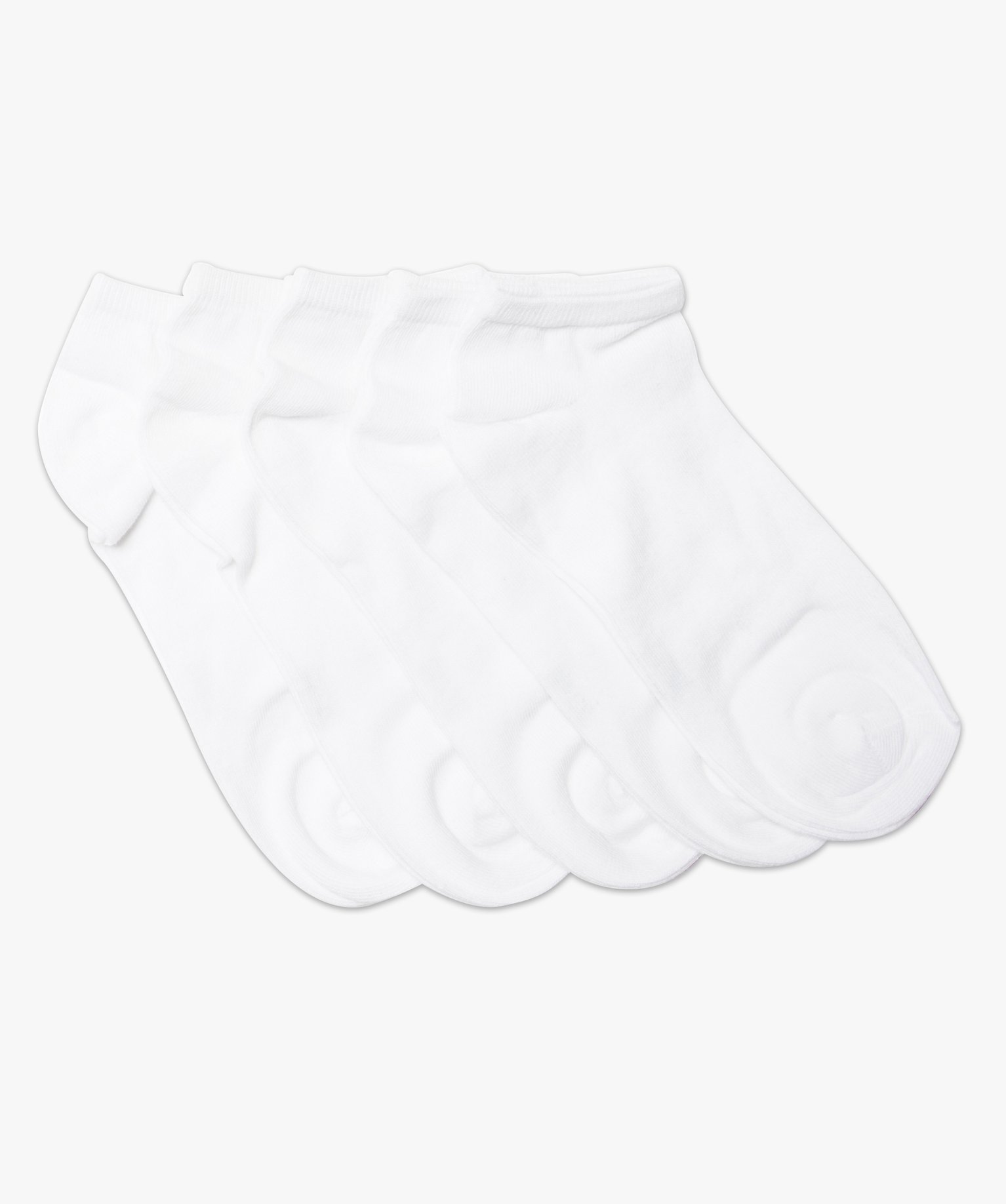 Chaussettes homme tige ultra-courtes (lot de 5) blanc | GEMO
