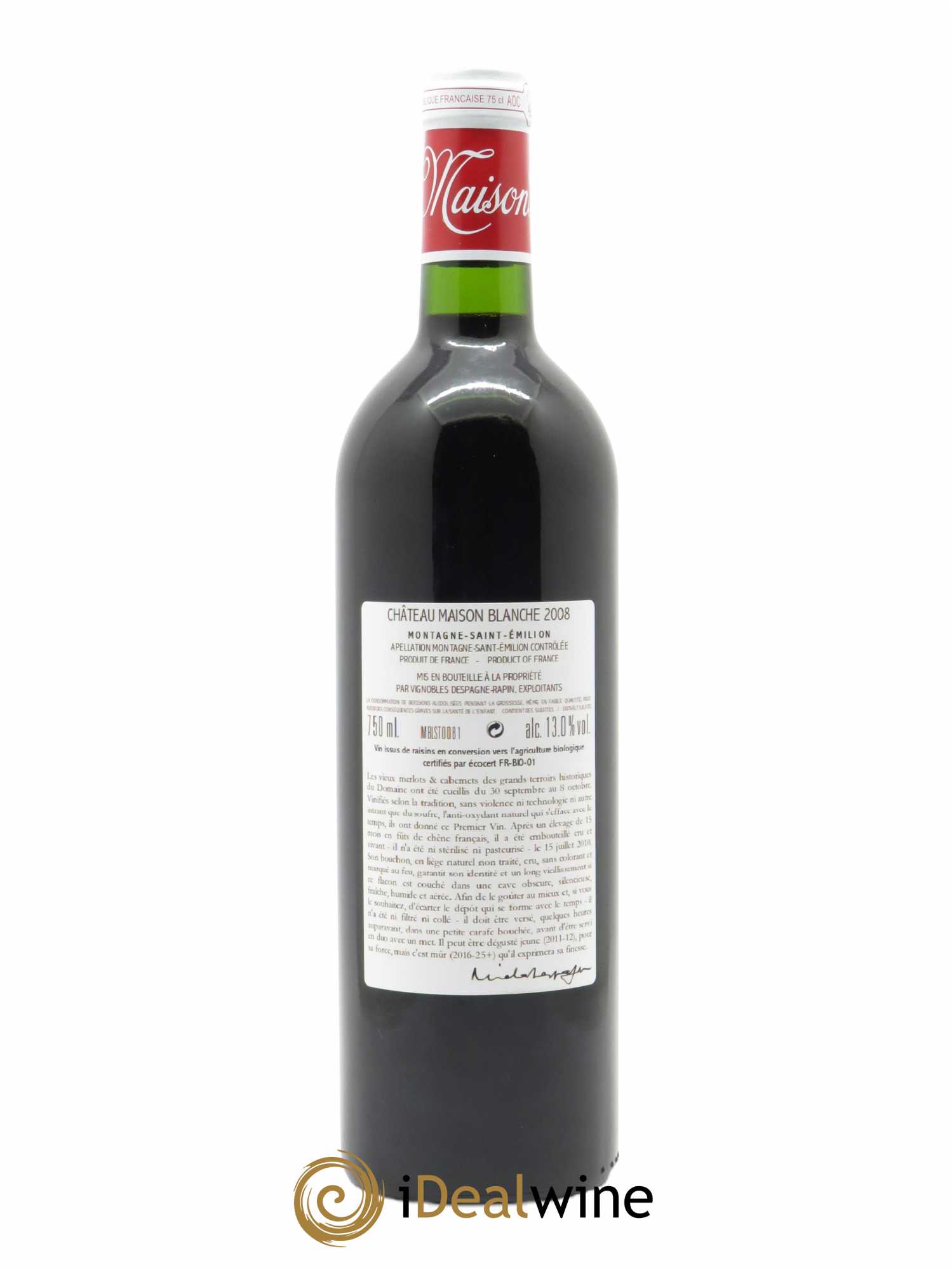Château Maison Blanche  2008 - Lot de 1 Bouteille