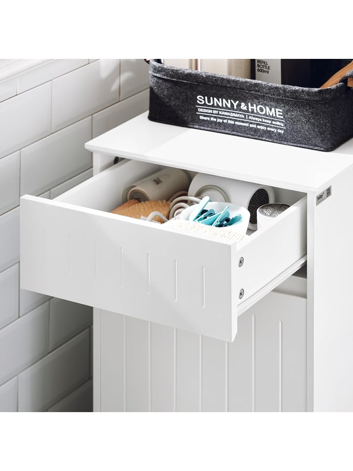 SoBuy Wäscheschrank in Weiß - (B)40 x (H)86 x (T)39cm günstig kaufen onesize