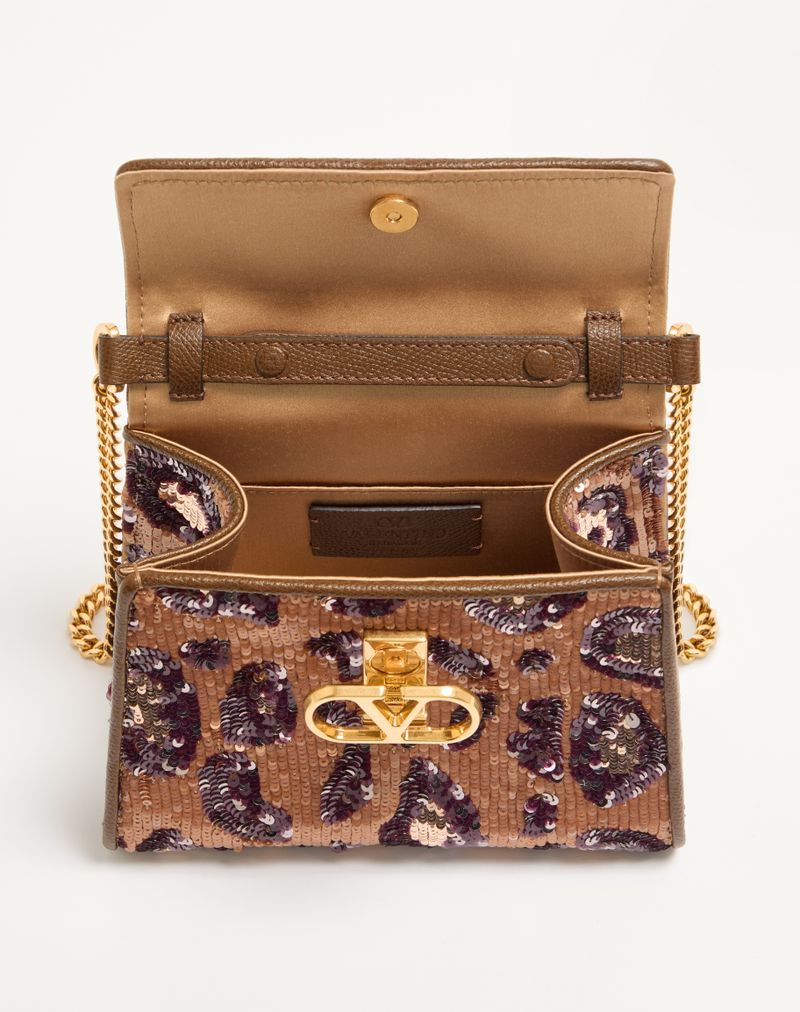 Valentino Garavani Vsling Mini Håndtaske Broderet Dyreprint