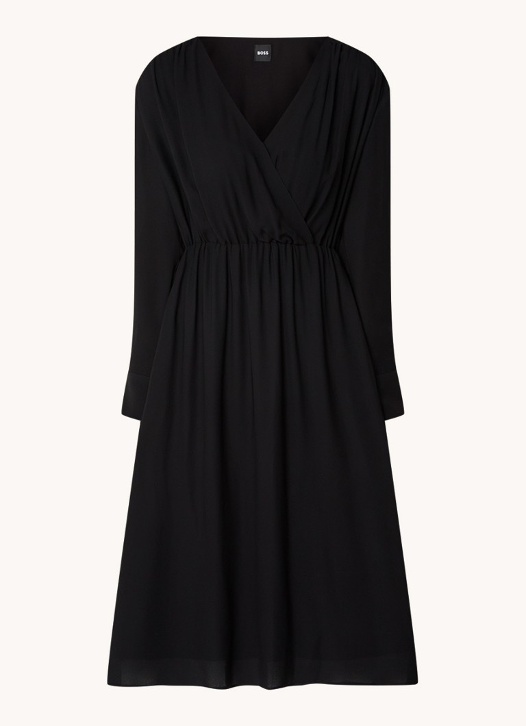 Robe midi HUGO BOSS Dagatta en tissu stretch