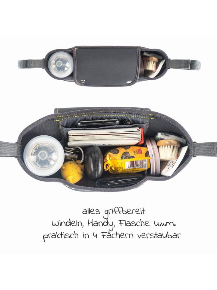 Zamboo Organizer Neopren für Kinderwagen und Buggy - Dunkelgrau in grau günstig kaufen onesize