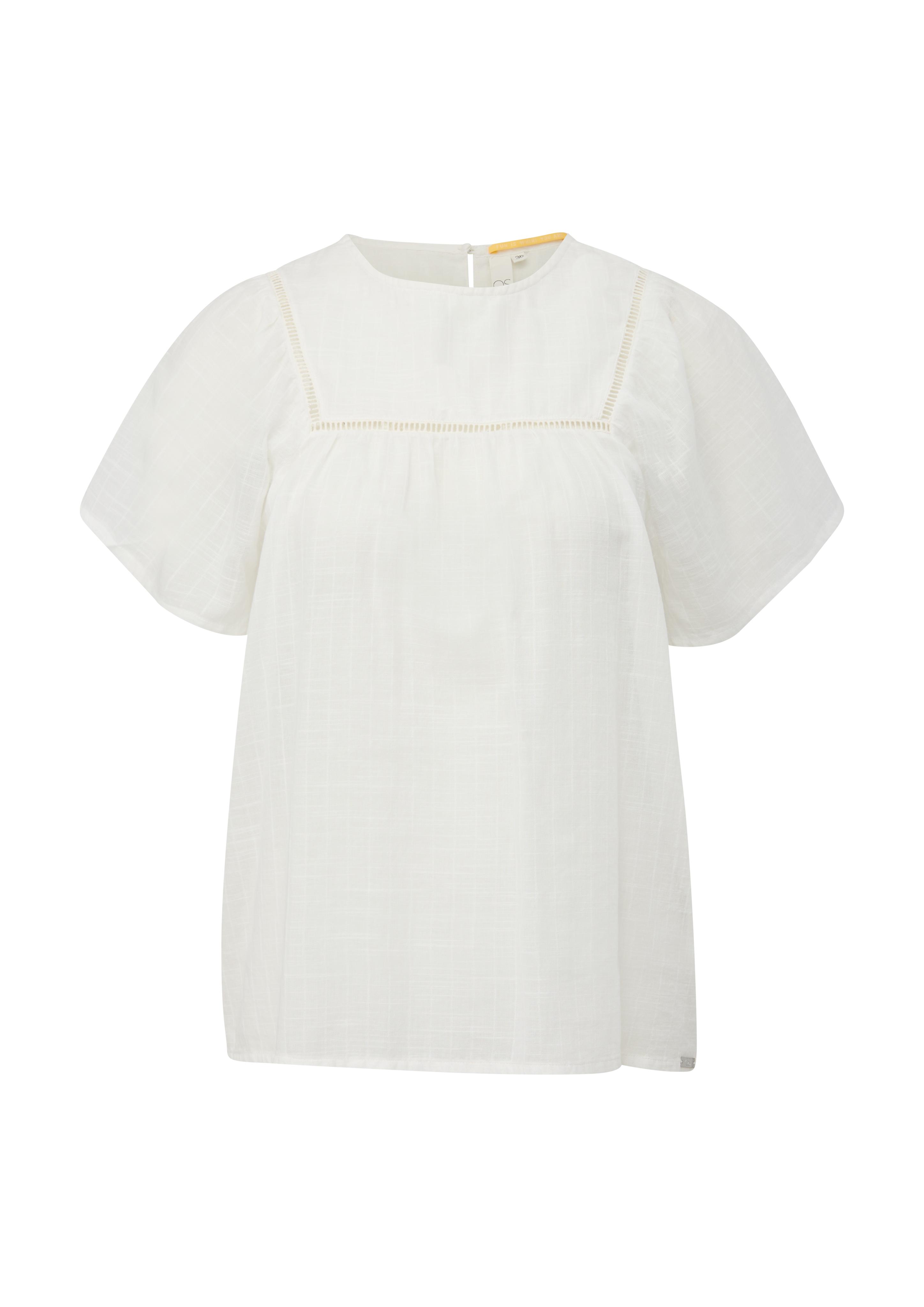 Bluse aus Baumwollcrêpe  2124572-0200