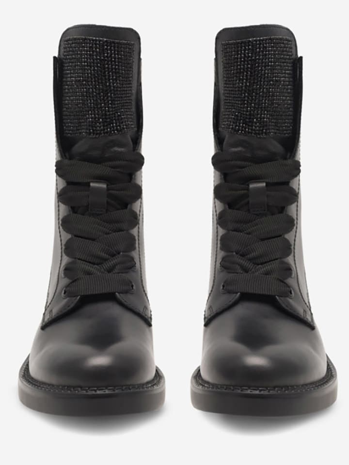 Lasocki Leder-Stiefeletten in Schwarz günstig kaufen