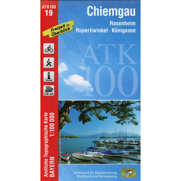 Chiemgau 1 : 100 000 - Wanderkarte