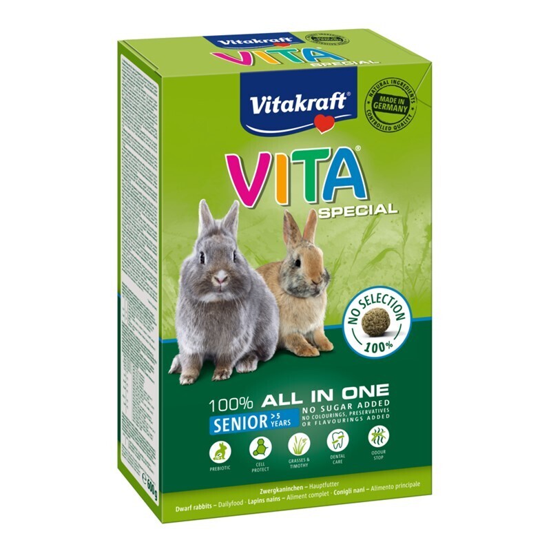 Vitakraft Hauptfutter Vitakraft Vita Special Senior Zwergkaninchen 600 g