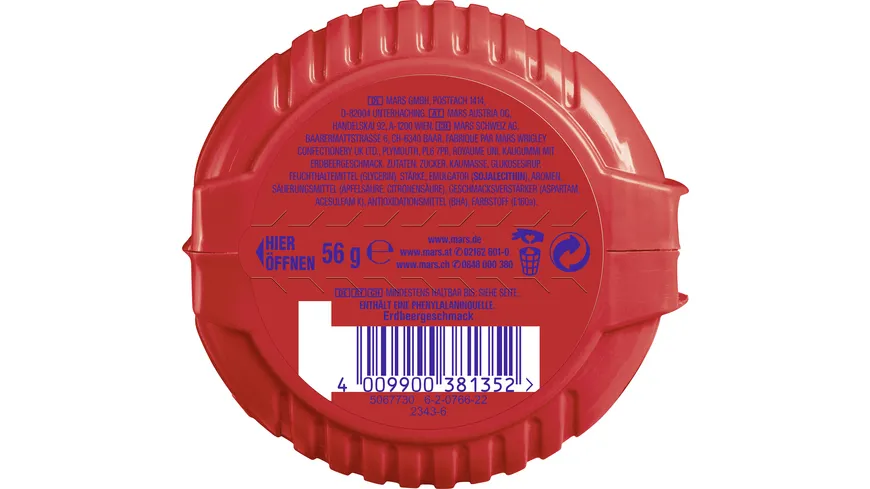 Hubba Bubba Erdbeere Mega Lang 56 g