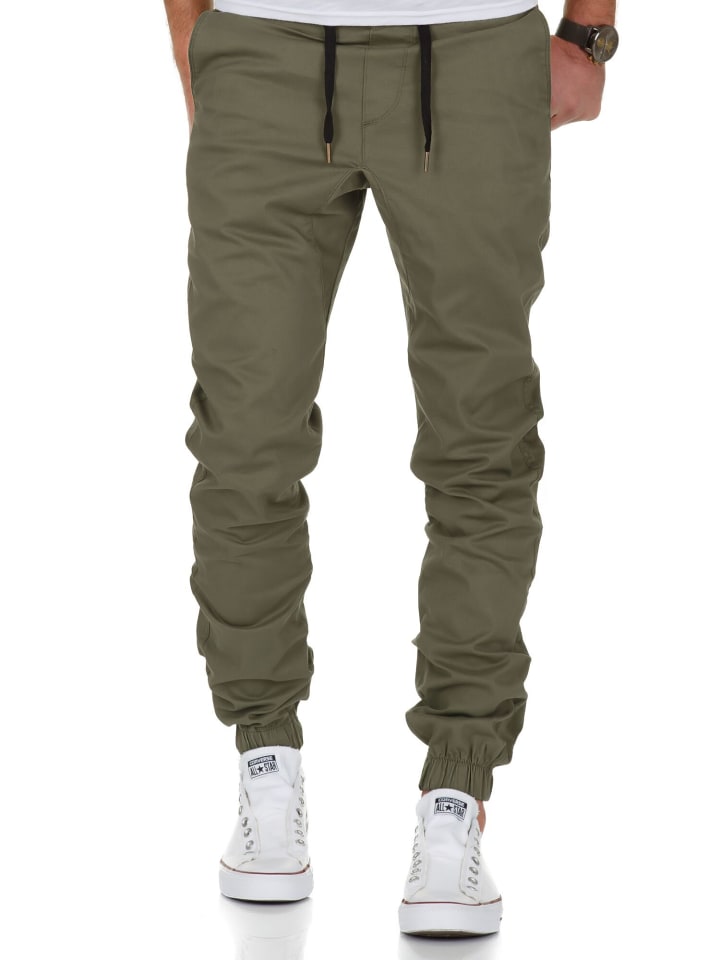 Amaci&Sons Basic Jogger-Chino NEW JERSEY in Olive günstig kaufen