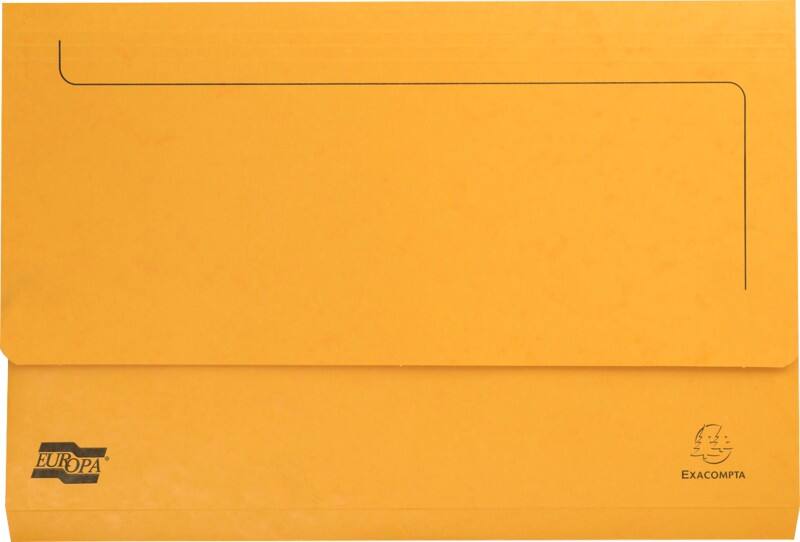 Exacompta Europa Dokumentenmappe 4796Z DIN A4 Foolscap Pressspankarton meliert 35,7 (B) x 0,3 (T) x 24,5 (H) cm Gelb 25 Stück
